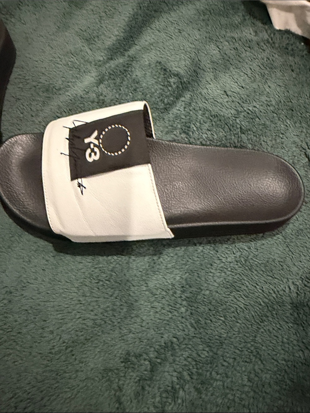 Black and White Low-Top Sneakers with Cream Sole